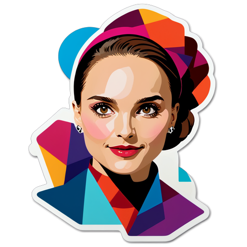Autocollant célébrant Natalie Portman