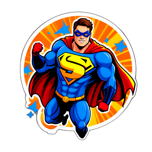 Bitcoin Superheld Aufkleber