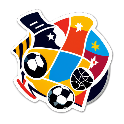 Sticker z wyposażeniem sportowym