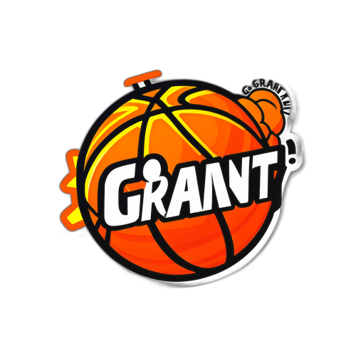 Go Grant! Basketball Sticker