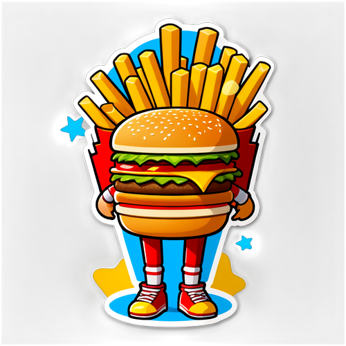 Danser Burger med Pommes Frites