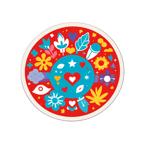 Stiker Kebersamaan Bansos