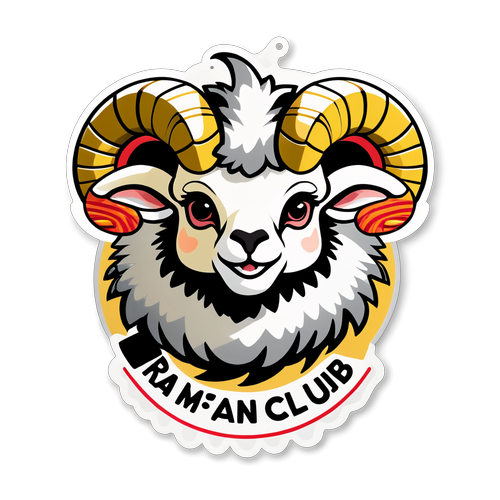 Vrolijke Ram: Ramsey Nasr Fanclub Sticker