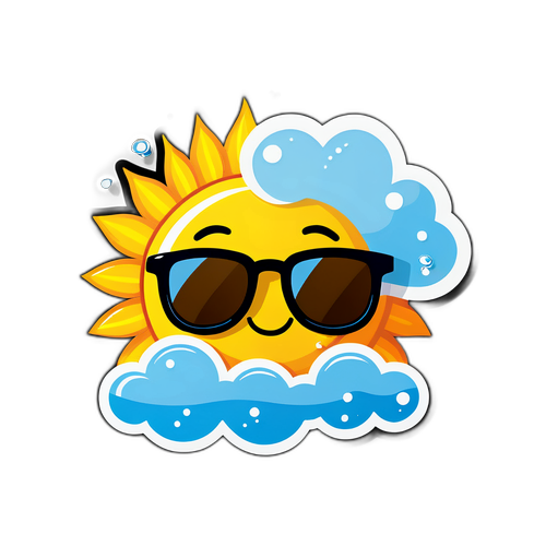 Sticker na may Temang Panahon