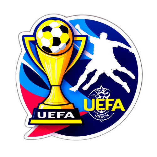 Σχεδίαση Αυτοκόλλητου UEFA με Έμφαση στον Ενθουσιασμό του Ποδοσφαίρου
