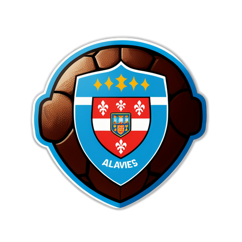 Alavés ve Celta Birleşimi ile 'Futbol Arkadaşlıktır' Yazılı Sticker