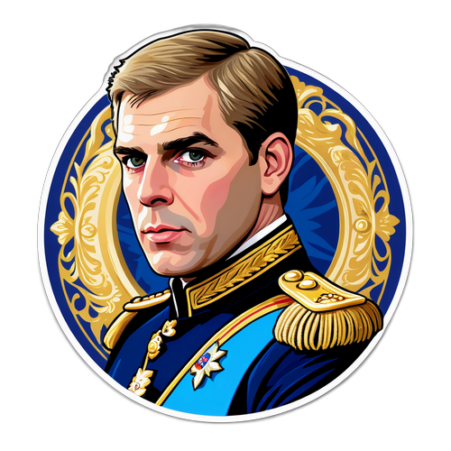 王子安德魯肖像貼紙