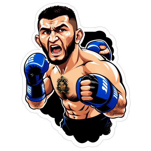 Sticker ng Umar Nurmagomedov at Merab Dvalishvili