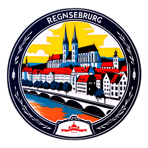 Stilig representasjon av Regensburg