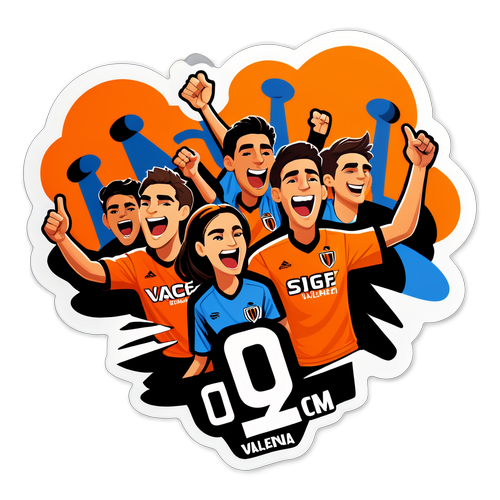 Valencia CF-fans hejar på laget