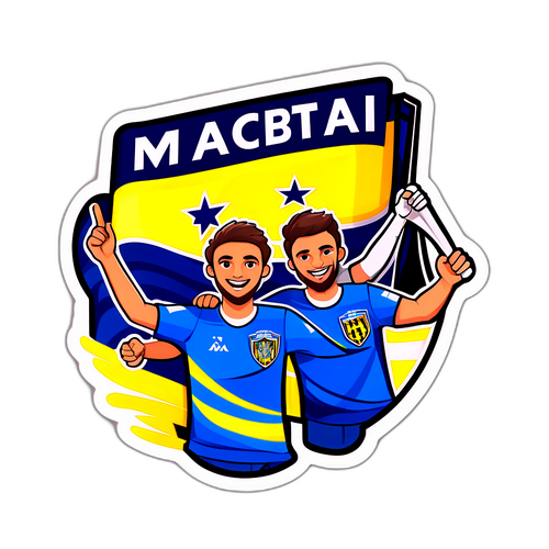 מדבקה של אוהדי מ.ס. אשדוד בפעולה