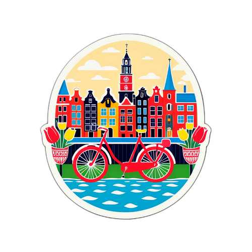 Conception contemporaine d'Amsterdam