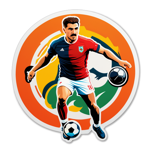 Hüseyin Kocabıyık'ın Başarılarını Vurgulayan Sticker Tasarımı