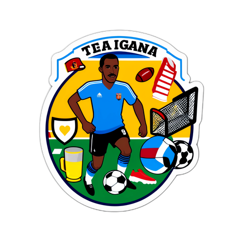 Autocollant en hommage à Jean Tigana