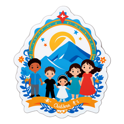 Çocukların Cenneti Sticker Tasarımı