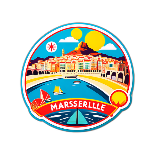 สติกเกอร์การเดินทางในมาร์เซย์