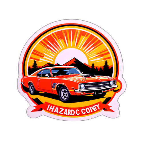 Adesivo Dinamico Ispirato a Hazzard County