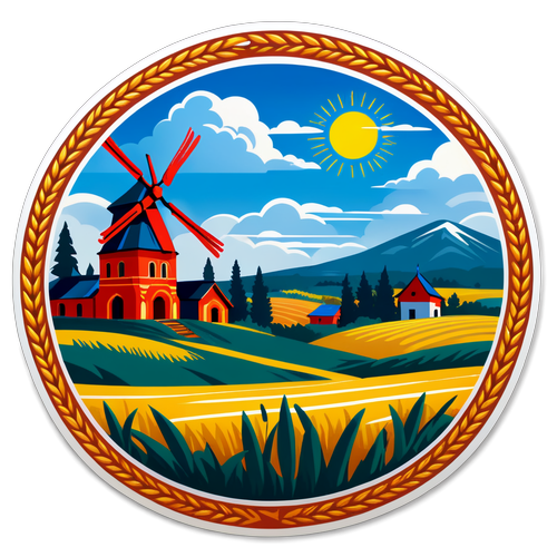 Hjärtevärmande design av Ukrainas landskap