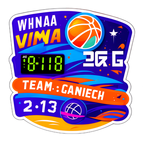 Dynamic WNBA Scoreboard Sticker