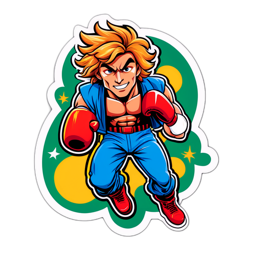 Ilustração de Paddy Pimblett em ação