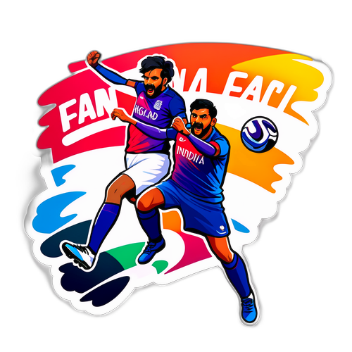 Sticker ya 'England vs India'