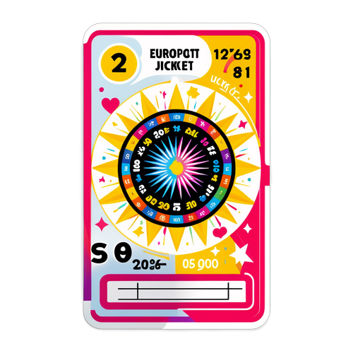 Vibrant Eurojackpot Billet Sticker