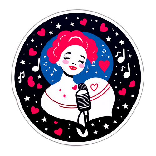 Romantisk klistermærke med Mads Langer