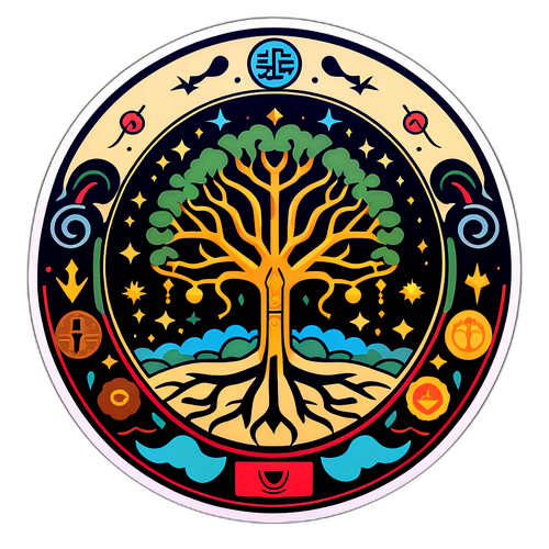 Halef Köklerin Çağrısı Sticker Tasarımı