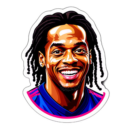 Autocolant artistic cu Ronaldinho