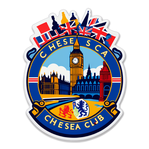 Σήμα της Chelsea FC με σύμβολα του Λονδίνου