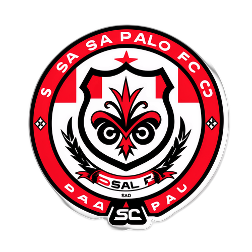 Calcomanía estilizada del logo del Sao Paulo FC