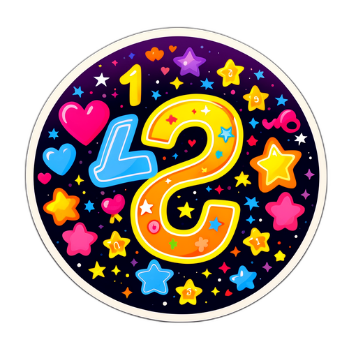 Adesivo Números da Lotofácil com Símbolos da Sorte