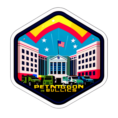 A Pentagon modern stílusú ábrázolása