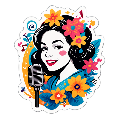 Adesivo Musicale di Orietta Berti