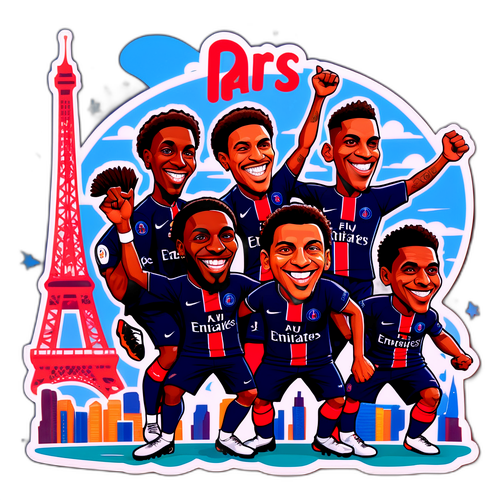 Katuni ya Wachezaji Maarufu wa PSG