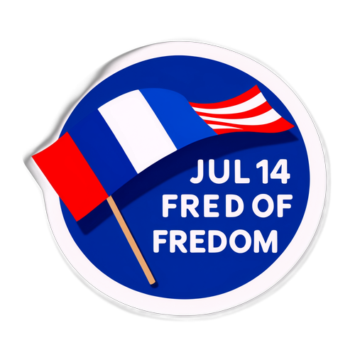 Franse Vlag Sticker