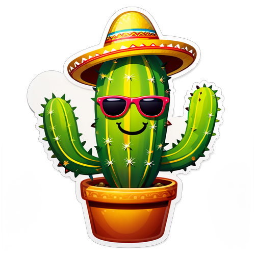 Festa Assicurata! Scopri il Cactus Felice con Sombrero e Maracas!