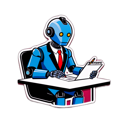 ビジネスシーンで働くロボット