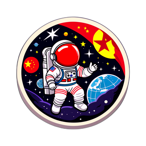中国航天成就贴纸