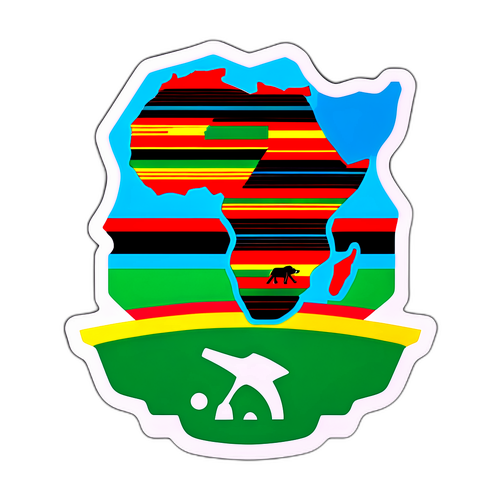 Afrika Kupası Temalı Futbol Stikeri