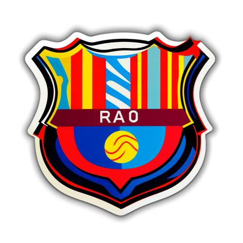 Modern stílusú logo a Barcelona–Rayo meccshez