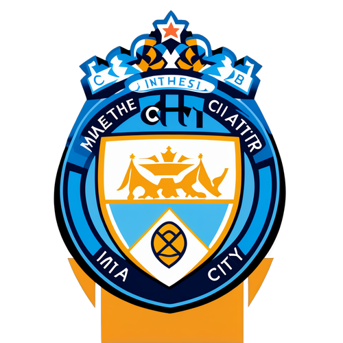 Manchester City Logo Klistremerke