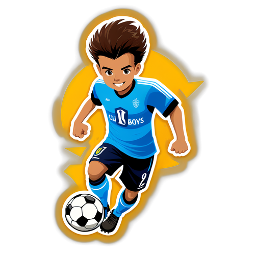 Quick Boys Voetbal Sticker