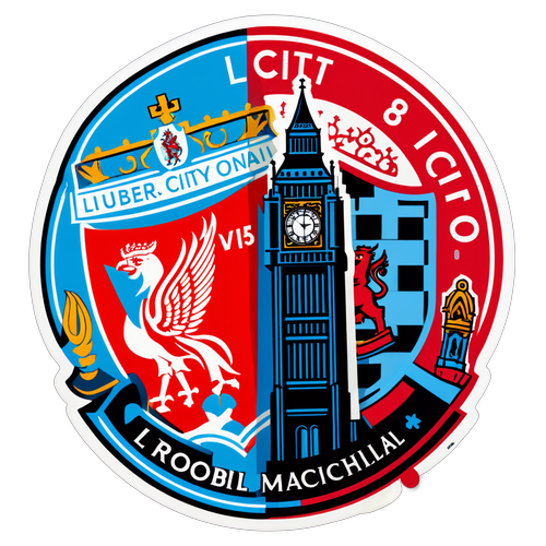 Emblemas do Duelo Liverpool vs City