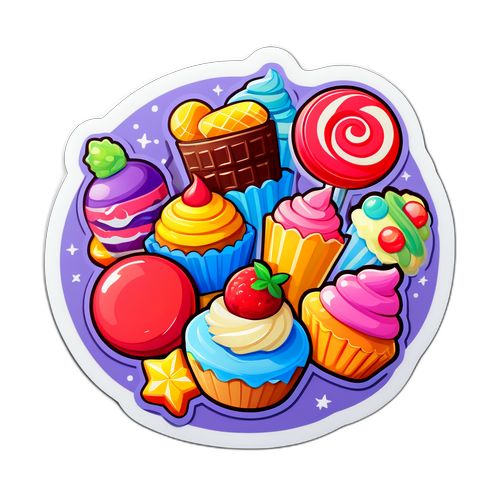 Sticker cu dulciuri de la Roshen din București