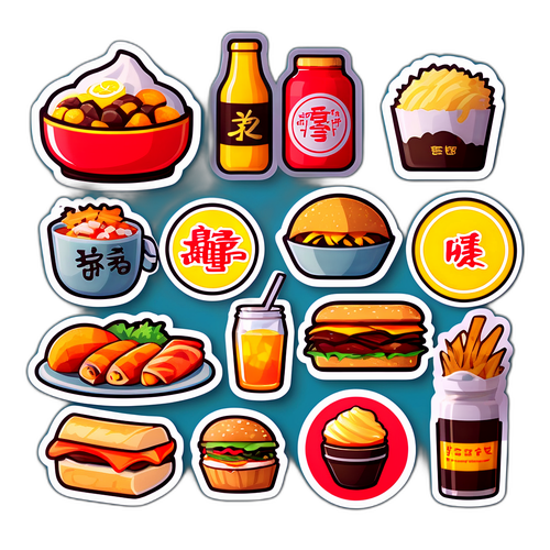 大分市の特産品にインスパイアされたスタイリッシュなステッカー