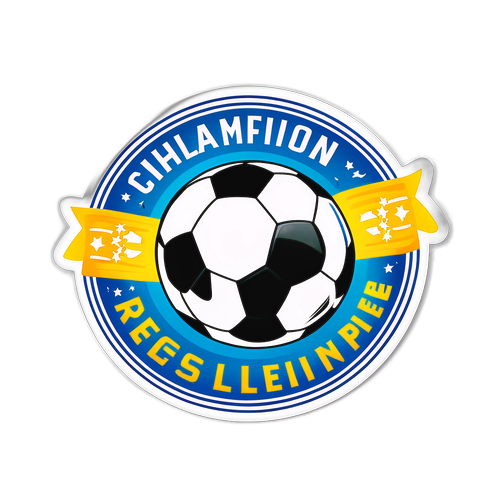 Motivationsklistermärke med fotbollstema