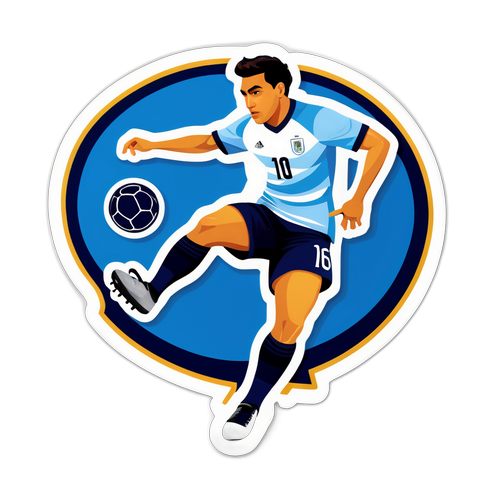 Sticker de Nahuel Molina en Acción