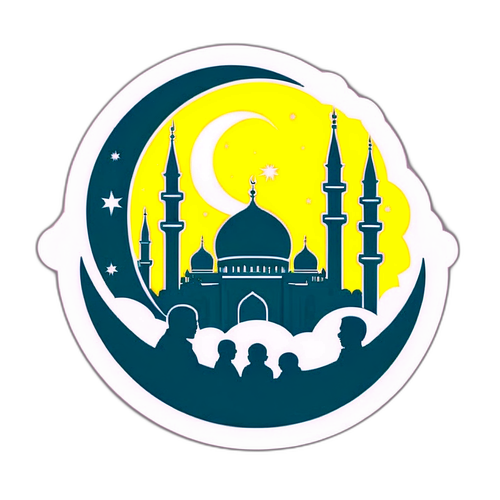 Stiker Tenang Sholat Sebelum Eid al-Adha