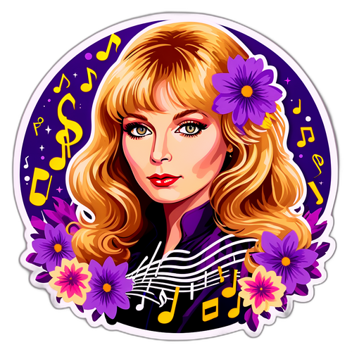 Стикер с известной фигурой Аллы Пугачевой